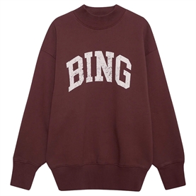 Anine Bing Bradie Sweatshirt, Deep Burgundy